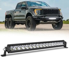 20 160w Led Light Bar Single Row Spot Flood Driving Offroad Bumper Truck Lamp