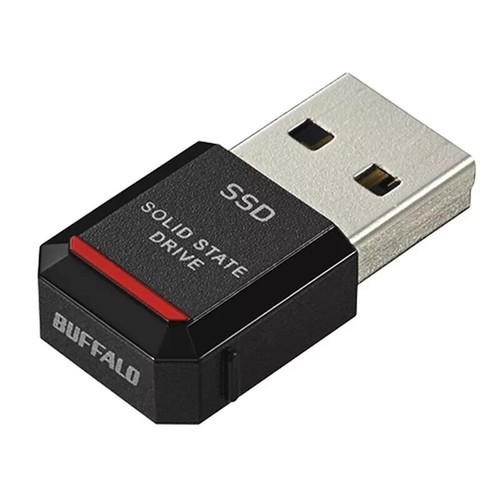 BUFFALO Ultra Compact Portable SSD 500GB - USB3.2 Gen2 SSD-PST500U3-BA New Japan - 第 1/9 張圖片