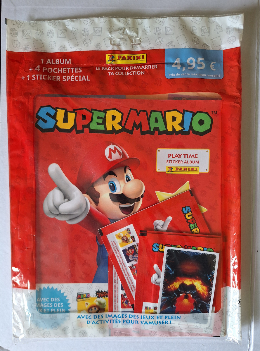 Panini Super Mario – Pack De Démarrage Cartes à Collectionner Avec Classeur Et 24 Cartes