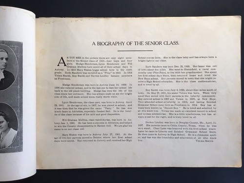 1918 Aubrey Texas High School Annual, Denton County Texas - Picture 6 of 12