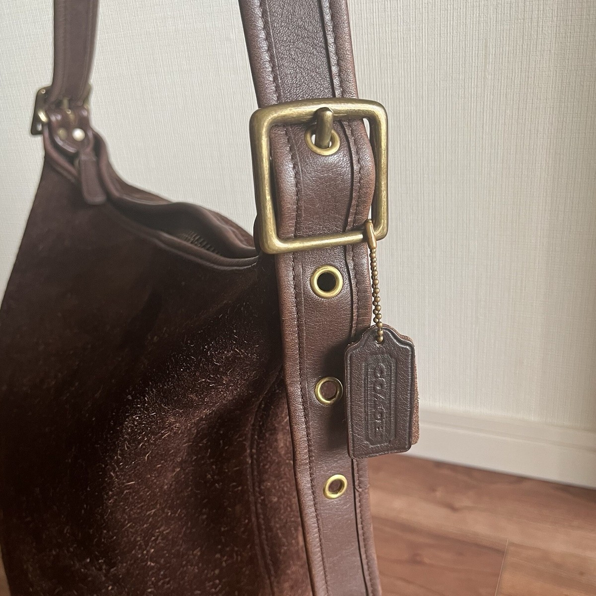 Vintage COACH Rough Out Suede Leather BERKELEY 9010 Duffle