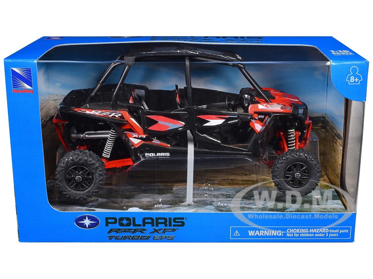POLARIS RZR XP 4 TURBO EPS SPORT UTV ORANGE 1/18 DIECAST BY NEW