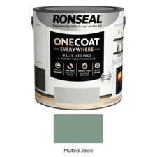 Ronseal One Coat Everywhere Washable Tough Quick Dry Matt Paint All Colours 2.5L