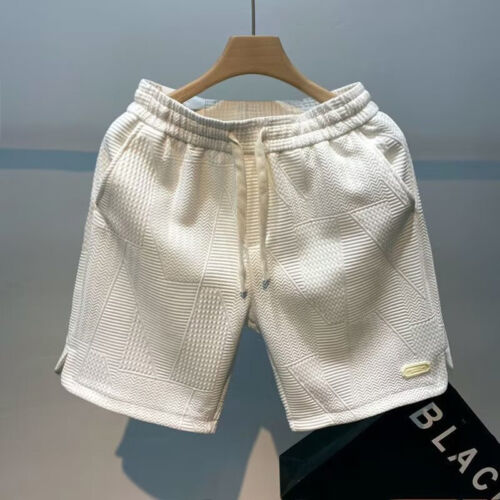 Men's Shorts Plain Elasticated Waist Gym Sweat Jogger Casual Bottoms Summer Cool - Picture 5 of 11