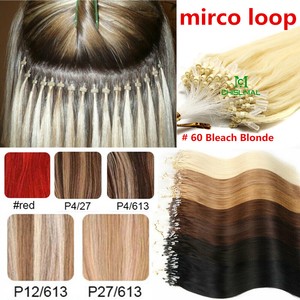 14 26inch Micro Ring Beads Loop Hair Real Remy Human Hair