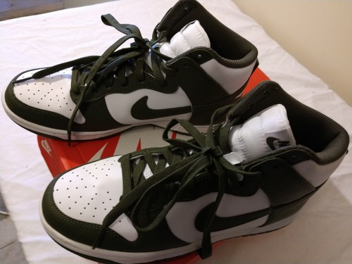 Size 7.5 - Nike Dunk High Retro Cargo Khaki DD1399-107 06-07-22 New in box. - Picture 3 of 6