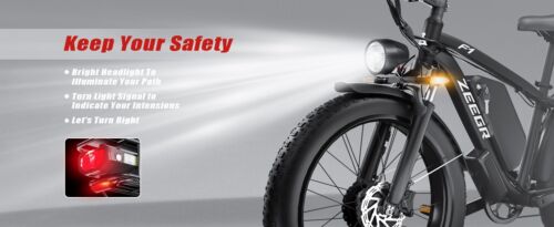Electric Bike 48V/52V 22.4AH 3000W Brushless Motor 26" Fat Tire All Terrain MTB - Picture 122 of 123