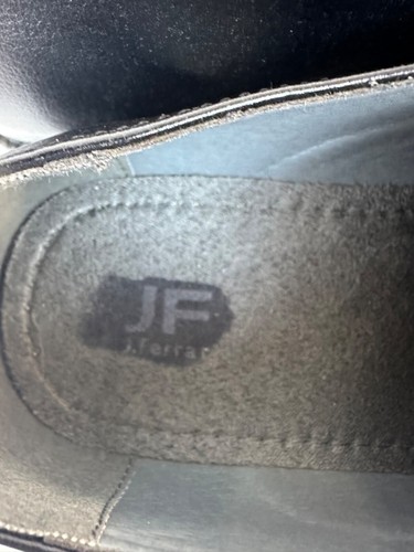 Scarpe eleganti JF Ferrar Derby uomo nere taglia Punta quadrata stringata 8,5 W nuova senza scatola - Foto 8 di 14