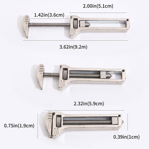 Adjustable Compact Titanium Alloy Everyday Multi Functional Wrench Tool Spanner - Picture 4 of 17