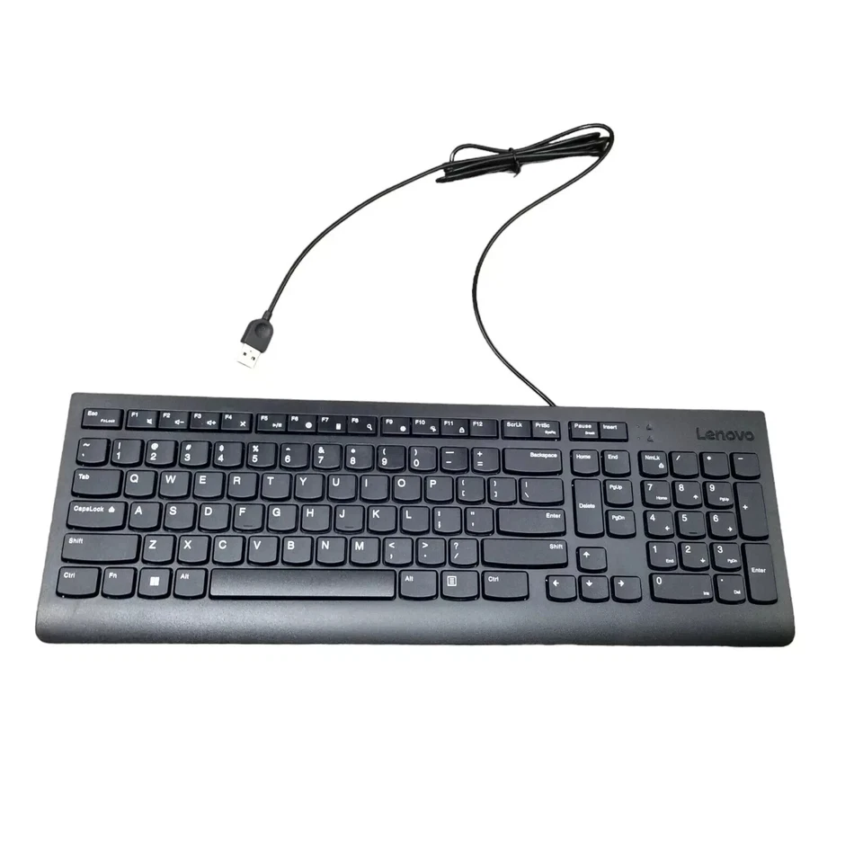 New Lenovo Traditional USB Wired Keyboard & Mouse Combo Set - Image 2 of 4