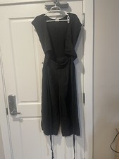 Aritzia Wilfred Ecoulement Tie Back Jumpsuit Black