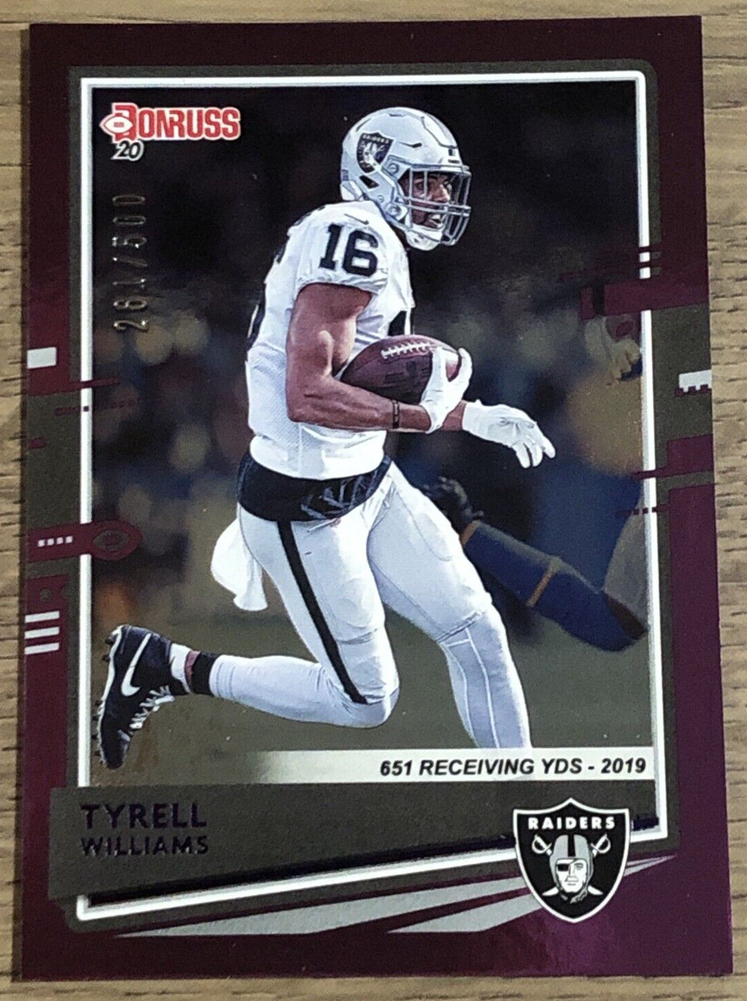 2020 Donruss Season Stat Line #203 Tyrell Williams /500