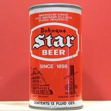 Star Beer S/S 12 oz Can Jos S Pickett & Sons Brewery Dubuque Iowa 861 B/O H/G