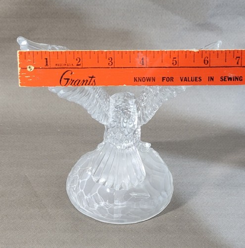 Vintage Crystal American Eagle, Fish in Talons French Cristal D’Arques 8" High - Picture 11 of 12