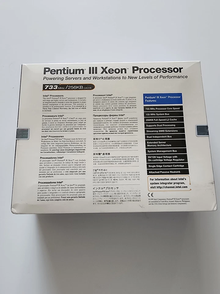 Intel Pentium III Xeon 733 MHz (BX80526KZ733256) Processor Vintage New-in-Box - Image 2 of 3
