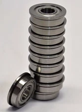 FR6-ZZ C3 Flanged Premium Shielded Ball Bearing, 3/8"x7/8"x.2812" (Qty. 10)