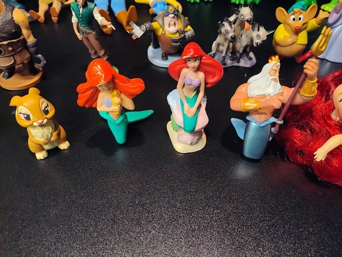 Disney Loose Mixed Toys Figures Lot Little Mermaid Arlo Woody Snow White - Picture 3 of 12