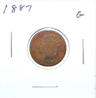 1887 US Indian Head Cent  G Good Free Shipping