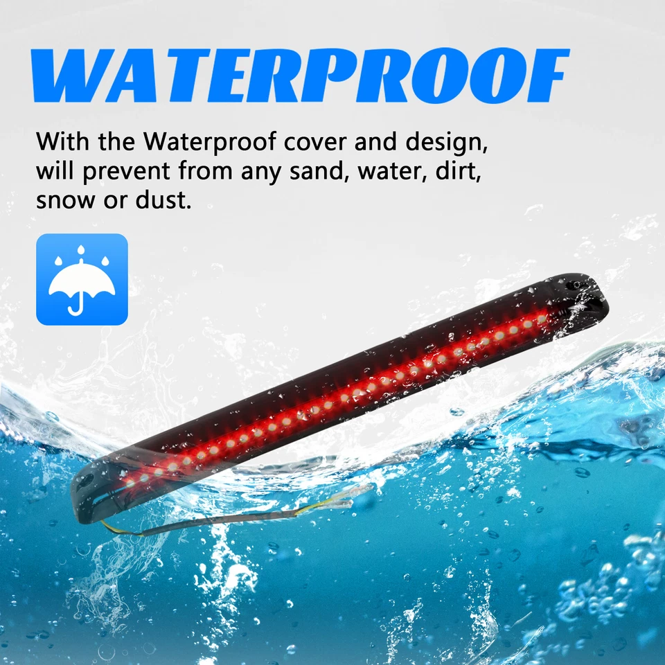 Tercera luz trasera de freno para 92-04 Chevy Suburban GMC Jimmy Hummer Yukon XL Foto 3 de 4