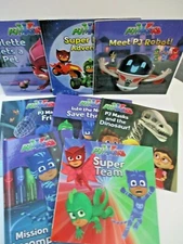 Lot of 9 PJ Masks Books cartoon FREE SHIP Owlette Disney preschool