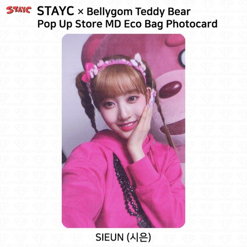 StayC x Bellygom Teddybär Pop Up Store Offizieller MD Becher Öko Tasche Fotokarte KPOP - Bild 33 von 72
