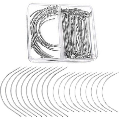 70pcs Wig Making Pins Needles Set Wig C Curve T Needle Hair Diy Tool Accessories Ebay
