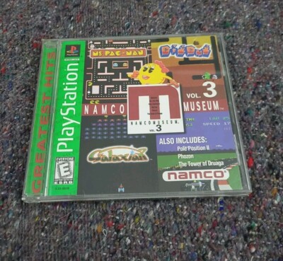 Namco Museum Volume 3 Arcade Classic Playstation Ps1 Video Game Greatest Used