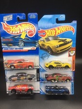 HotWheels Mixed Lot Of 6 ‘41 Willys Corvette Hudson Hornet Jegs Challenger Mopar