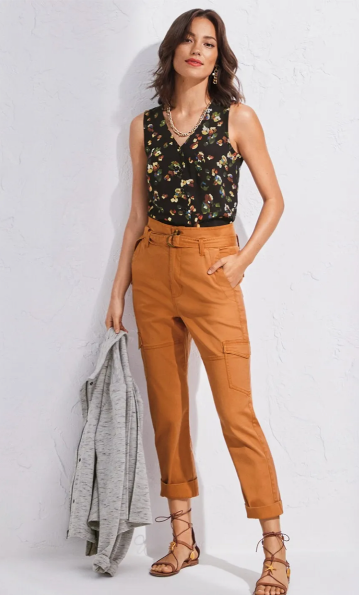 Cabi New NWT Paper Bag Cargo #6045 Rust burnt orange 0 - 16 Cabi New NWT Paper Bag Cargo #6045 Rust burnt orange 0 - 16