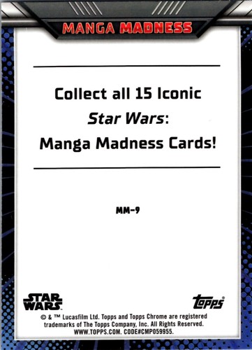 2023 Topps Chrome Star Wars MANGA MADNESS #MM-9 Return of the Jedi Insert - Picture 2 of 2