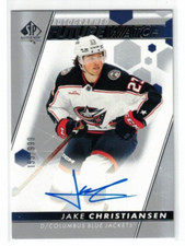 2022-23 SP AUTHENTIC JAKE CHRISTIANSEN FUTURE WATCH AUTO ROOKIE 155/999 #160