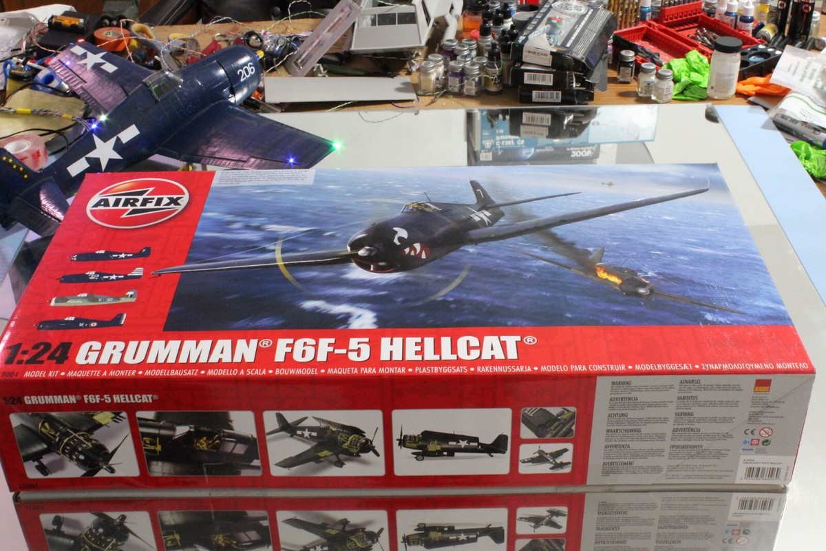 F6F-5 Hellcat 1/24 Airfix A19004 new sealed box with electric