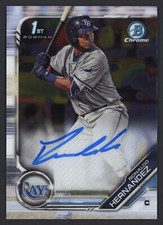 2019 Bowman Chrome Prospect Auto #CPA-RH Ronaldo Hernandez Rays 1st Bowman