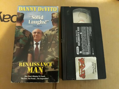 Renaissance Man (1994 VHS) 2754. Danny DeVito - Gregory Hines - James Remar