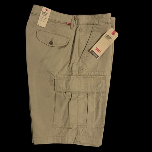 Levis Mens Carrier Cargo Shorts Size 38-47 Beige Casual & Stylish 100% Cotton - Picture 4 of 12