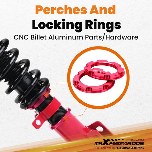 COILOVER KIT+CAMBER PLATE FOR TOYOTA CELICA 2000-2006 GT  GTS ADJUSTABLE HEIGHT - Picture 5 of 12