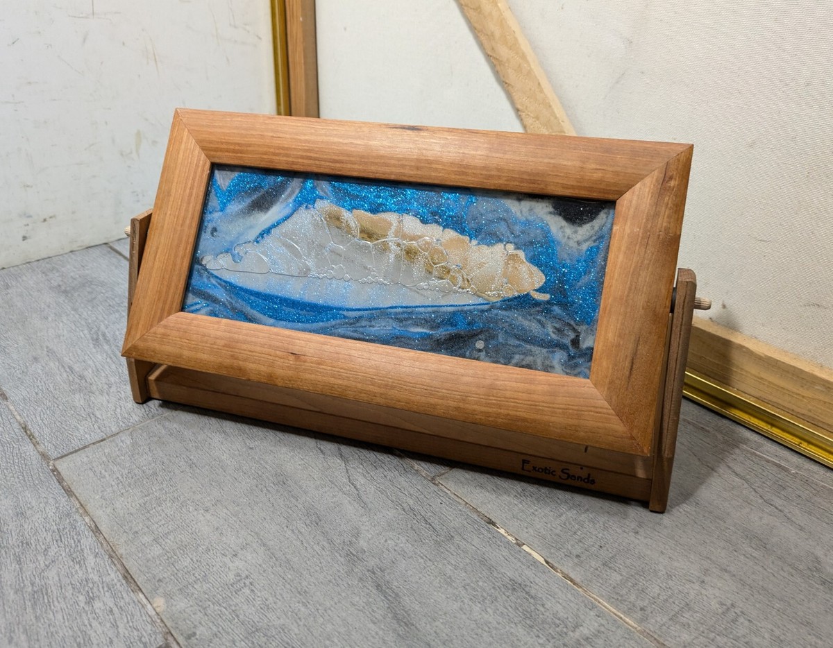 Exotic Sands アート作品 William Tait Exotic Sands William Tabar Wood Framed Moving Sand Blue