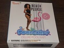 Pool Candy Deluxe Pool Raft 6' Foot Long Beach Please New in Box