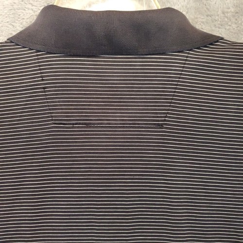 Antigua Shirt Mens Tag Size M Black Polo 1/4 Button Striped DORNICK HILLS Loso - Picture 16 of 19