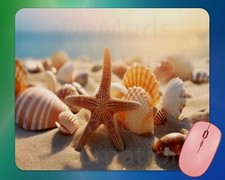 OCEAN SEASHELLS mouse pad mousepad