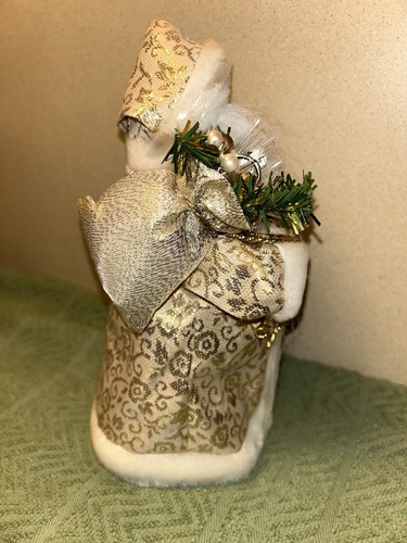 Light Up Color Changing 8” White & Gold Santa ( Battery’s Not Include) - Picture 5 of 19