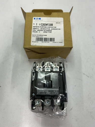 3 pole contactor 240 Volt Coil 30 Amp Rated Used In Refrigeration Cond Units