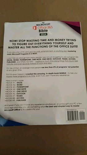 2024 The Microsoft Office 365 Bible 9 Books In 1 The Ultimate All-in-one Guide - 第 2/2 張圖片