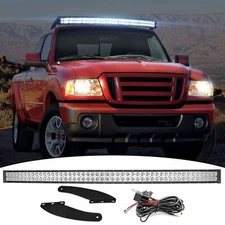 For 93-11 Ford Ranger Upper Roof 50'' LED Light Bar & Mount Brackets & Wiring