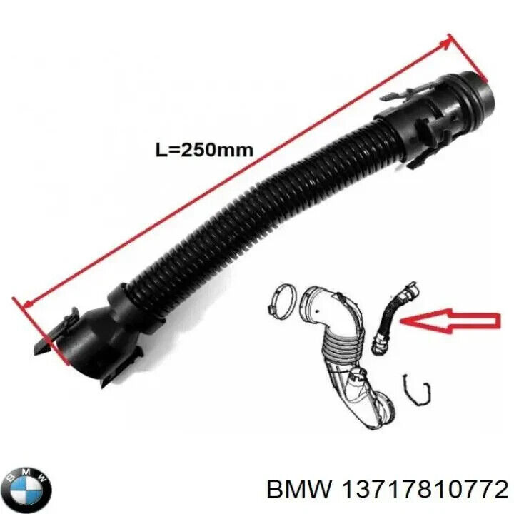 BMW 13717810772 crankcase ventilation line for BMW 4 5 6 7 BMW 13717810772 crankcase ventilation line for BMW 4 5 6 7