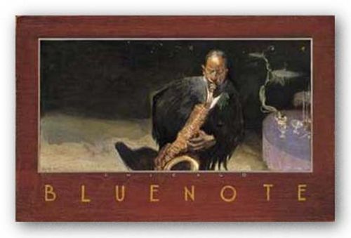 Bluenote, Chicago Thomas LaDuke Art Print 22x14 - Picture 1 of 1