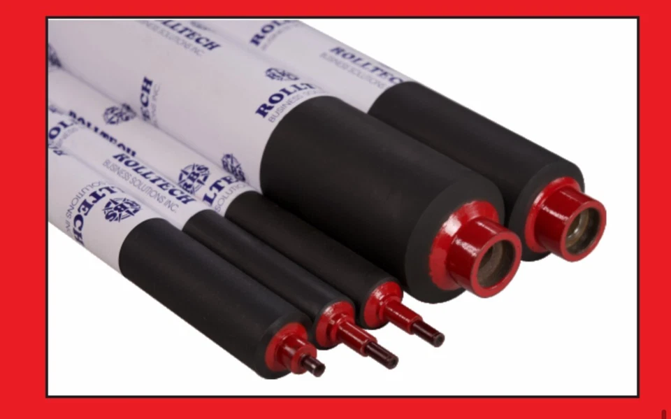 Juego de 5 rodillos de goma para AB DICK 375 9800 RD-375K Foto 2 de 4