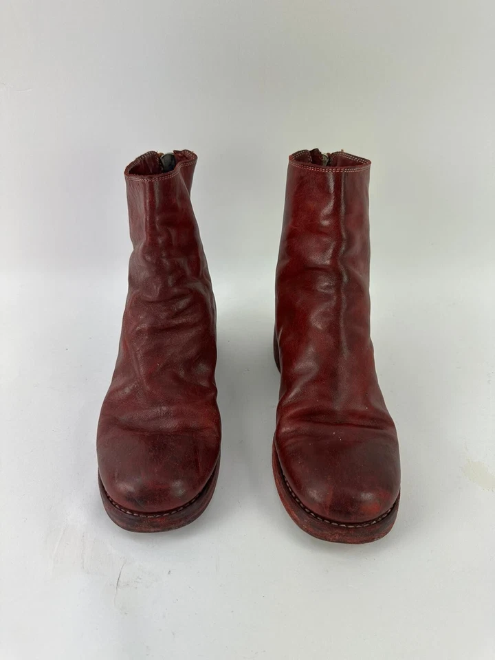 Guidi Mujer Borgoña Combate Caballo Cuero Botas Cremallera Trasera Talla US 6.5 EU 37 Foto 4 de 4