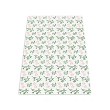 Chair Mat Pad Floor Carpet Protector under desk Bamboo and Flowers 120x90