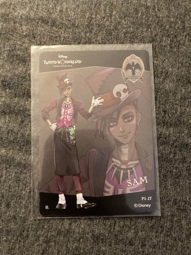 Disney Twisted Wonderland Trading Card - Night Raven College Sam P1-17 - Picture 2 of 2